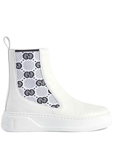 gucci white chelsea boot